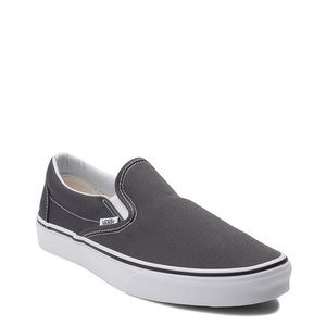 gray slip on vans